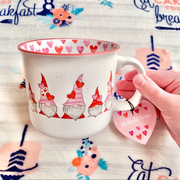 Other - ♥️ Red Hearted Ceramic Gnomes Mug ♥️